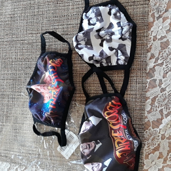 Nwt Three Stooges face mask bundle - Picture 1 of 4